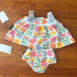 Nordstrom Kids Floral Tankini Dress Set in Multicolor